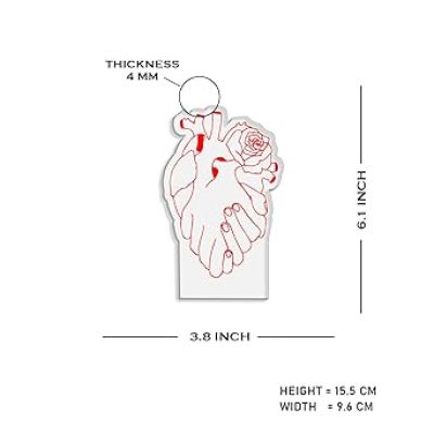 3D Illusion Heart with Hand Shape Design Night Lamp for Home Decor Light & Gift for Loveable Person  Heart Night Lamp with Automatic Color Changing Light with USB Powered